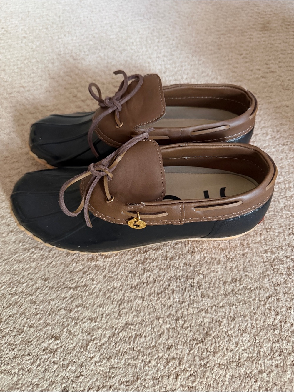 Sporto Brown and Black Duck Boots Loafers